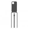 Laut Crystal-X case met koord iPhone 12 / iPhone 12 Pro zwart sticky