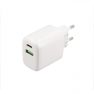 Musthavz Power Delivery oplader 20 Watt met USB-A en USB-C poort wit sticky