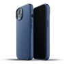 Mujjo Leather Case iPhone 13 blauw sticky