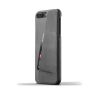 Mujjo Leather Wallet Case iPhone 7 Plus grijs sticky