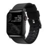 Nomad modern active leather strap Apple Watch 42mm / 44mm / 45mm / 49mm zwart / zwart sticky