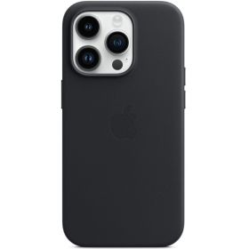 Apple Leather MagSafe Case iPhone 14 Pro Max Midnight 