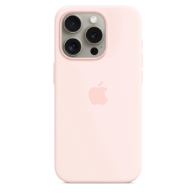 Apple Silicone MagSafe-hoesje iPhone 15 Pro Light Pink
