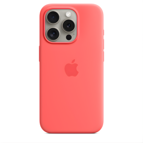 Apple MagSafe Siliconen Hoesje iPhone 15 Pro Guava