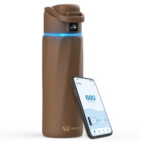 WaterH Boost Slimme Waterfles 710ml Bruin