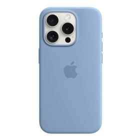 Apple Silicone MagSafe Hoesje iPhone 15 Pro Winter Blue