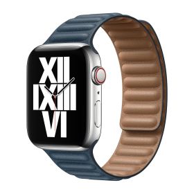 Apple Leather Link Apple Watch M/L 44mm / 45mm / 46mm Baltic Blue