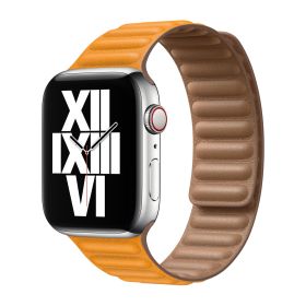 Apple Leather Link Apple Watch M/L 44mm / 45mm / 46mm California Poppy
