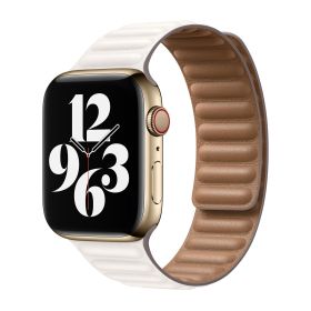 Apple Leather Link Apple Watch S/M 38mm / 40mm / 41mm / 42mm Chalk