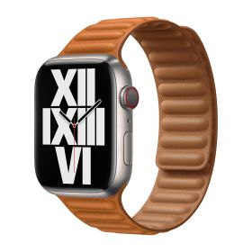 Apple Leather Link Apple Watch S/M 44mm / 45mm / 46mm Golden Brown