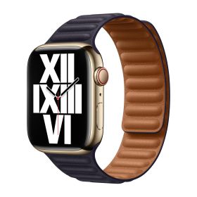 Apple Leather Link Apple Watch S/M 44mm / 45mm / 46mm / 49mm Ink