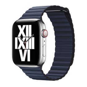 Apple Leather Loop Apple Watch large 44mm / 45mm / 46mm / 49mm Diver Blue