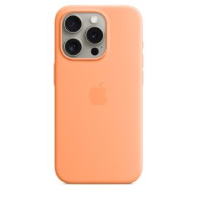 Apple Silicone MagSafe Case iPhone 15 Pro Max Orange Sorbet