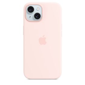 Apple Silicone MagSafe hoesje iPhone 15 Pro Pink