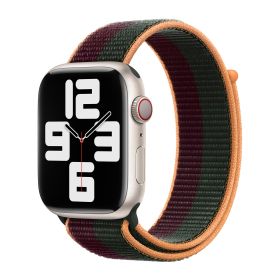 Apple Sport Loop Apple Watch 38mm / 40mm / 41mm / 42mm Dark Cherry / Forest Green
