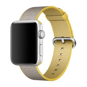 Apple Woven Nylon Apple Watch 38mm / 40mm / 41mm / 42mm Yellow / Light Gray