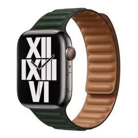 Apple Leather Link Apple Watch S/M 44mm / 45mm / 46mm / 49mm Sequoia Green