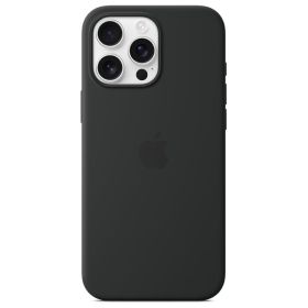 Apple Silicone MagSafe Hoesje iPhone 16 Pro Max Zwart