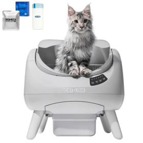 CATLINK Open X Lite - Open Top Automatische Kattenbak Wit