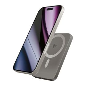 Epico UltraPack Qi2 Slim Draagbare Draadloze Magnetische Power Bank 5000mAh Titanium