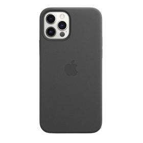 Apple Leather MagSafe Case iPhone 12 / 12 Pro Black