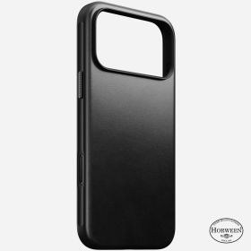Nomad Modern Leather Case iPhone 17 Pro Max zwart Horween