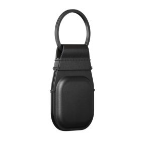 Nomad AirTag Leather Keychain zwart