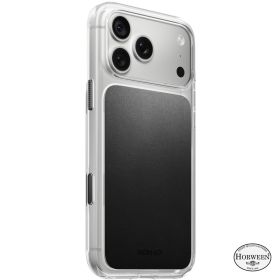 Nomad Clear Leather Case Horween iPhone 18 Pro Max Black