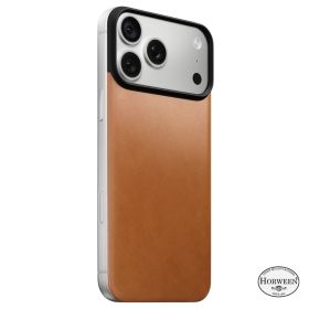 Nomad Magnetic Leather Back Horween MagSafe iPhone 18 Pro Max Saddle