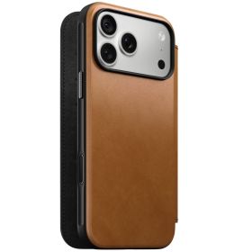Nomad Modern Camino Leather Folio iPhone 18 Pro Max English Tan-C