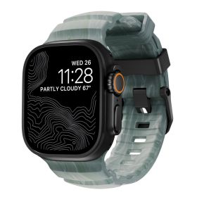 Nomad Rocky Point Band Apple Watch (Ultra) 42mm / 44mm / 45mm / 46mm / 49mm Sierra Stone Connector Black