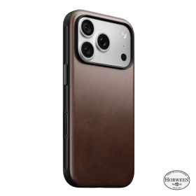 Nomad Rugged Leather Case Horween iPhone 18 Pro Rustic Brown