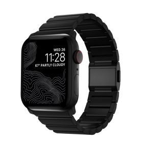 Nomad Strap Titanium V3 Apple Watch 42 / 44 / 45 / 49mm Zwart