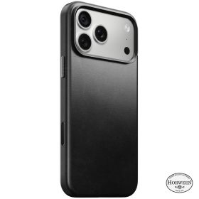 Nomad Traditional Leren Hoesje Horween iPhone 18 Pro Max Zwart