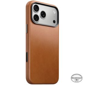 Nomad Traditional Leather Case Horween iPhone 18 Pro Max Saddle
