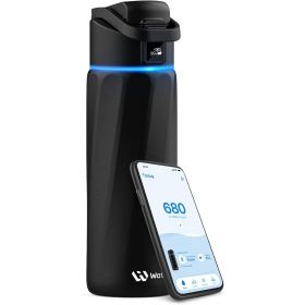 WaterH Boost slimme waterfles 710 ml zwart