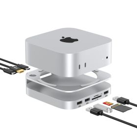 Casecentive 8-in-1 Aluminium HDMI Hub & Standaard Mac Mini M4/M4 Pro 