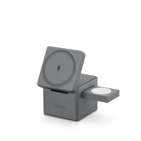 Anker 3-in-1 Kubus Met MagSafe Grijs