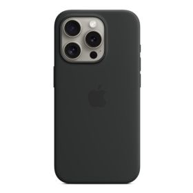Apple Silicone MagSafe Hoesje iPhone 15 Pro Max zwart