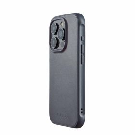 Mujjo Impact Case with MagSafe iPhone 15 Pro steel blue