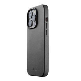 Mujjo Leather Case met MagSafe iPhone 14 Pro Zwart