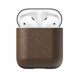 Nomad Airpod Leather Case bruin