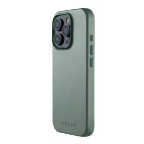 Mujjo Leather Case iPhone 16 Pro Green Smoke