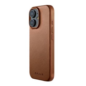 Mujjo Leather Case with MagSafe iPhone 16 bruin