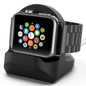Casecentive Charging Dock Apple Watch Stand Zwart