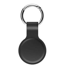 Casecentive siliconen sleutelhanger AirTag case zwart