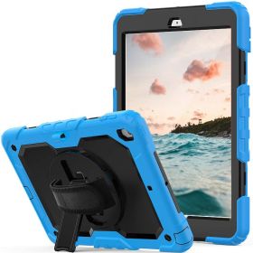 Casecentive Handstrap Pro Hardcase with handstrap iPad 2017 / 2018 blauw