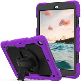 Casecentive Handstrap Pro Hardcase with handstrap iPad 2017 / 2018 paars