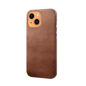 Casecentive Leren Back case iPhone 13 bruin 