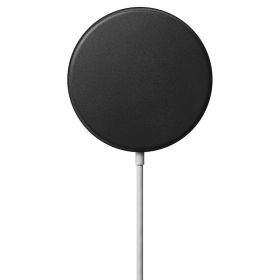 Nomad Leren Cover voor MagSafe-oplader Zwart